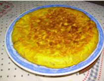 foto receta tortilla española o de patatas