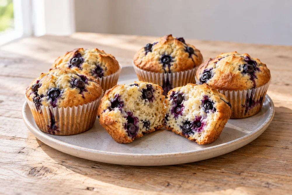 Muffins de arandanos