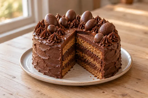 Pastel de pascua de trufa