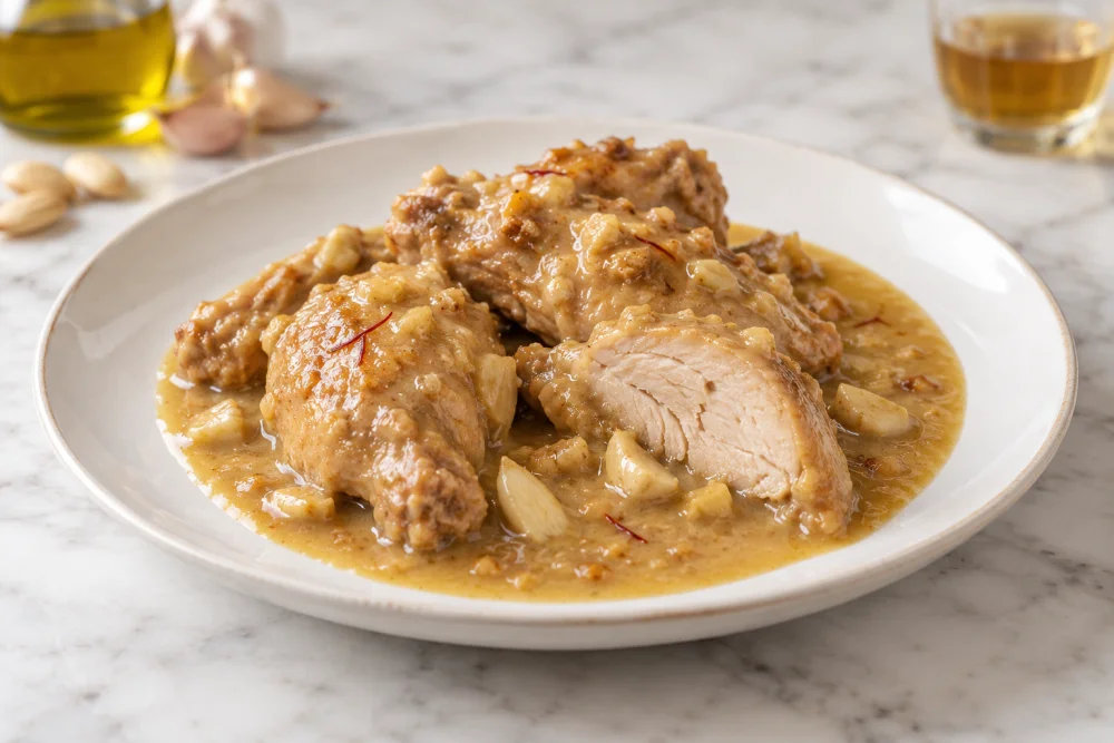 Pavo en salsa de almendras