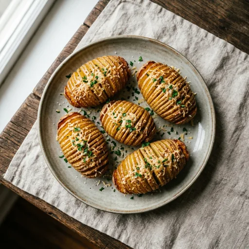 Patatas Hasselback en freidora de aire: crujientes y tiernas