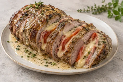 Colita de Cuadril con jamón y queso