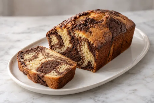 Budín marmolado