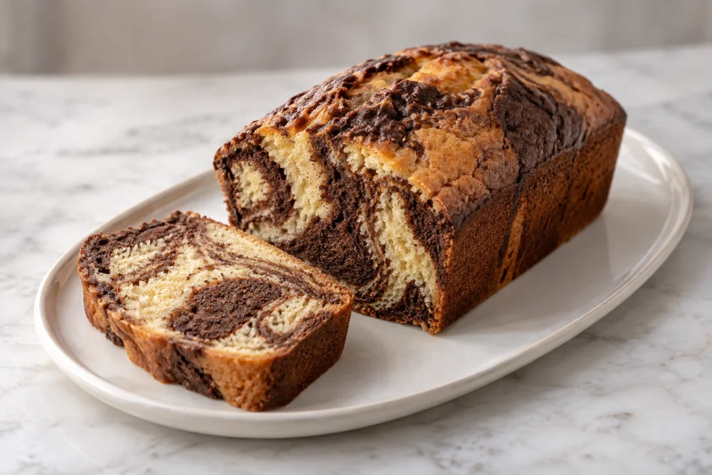 Budín marmolado