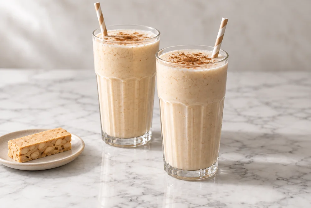 Batido de turrón