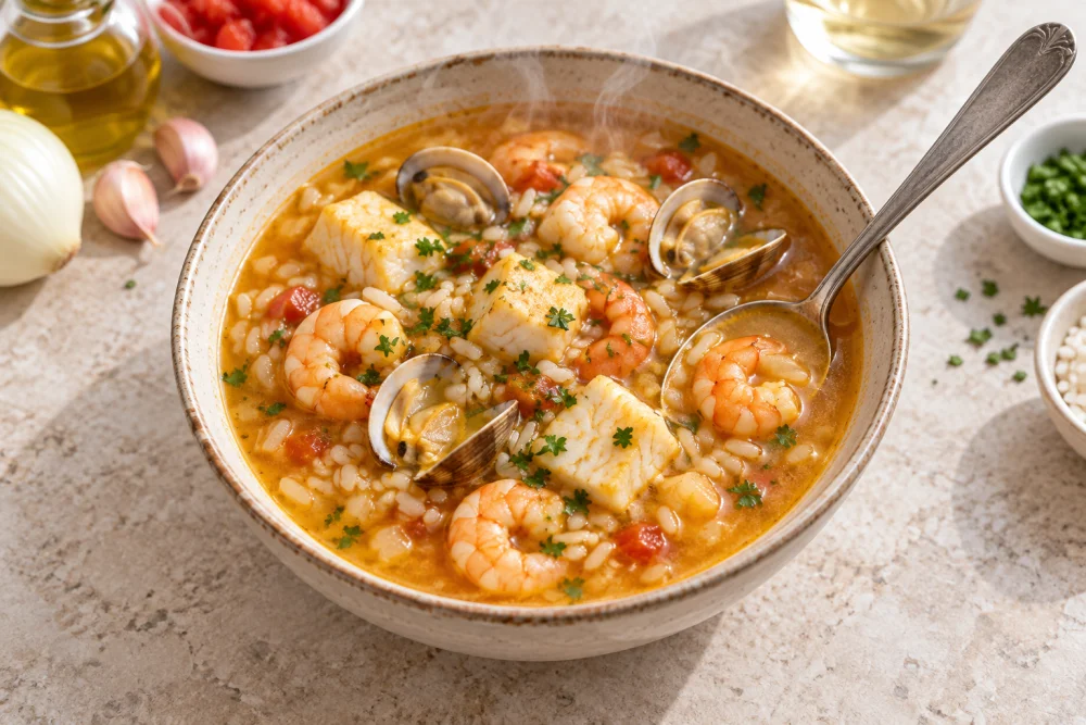 Sopa de pescado marinera