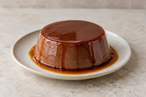 Flan de chocolate