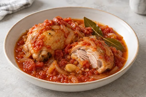 Pollo con tomate casero para táper