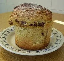 Panettone con chocolate y frutos secos