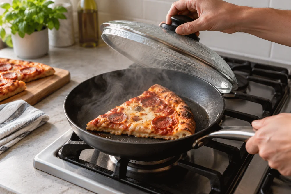 Cómo recalentar pizza sin que quede blanda