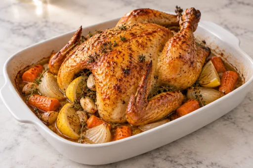 Pollo asado casero
