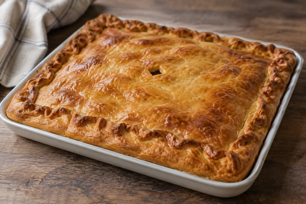 Masa de empanada gallega amasada en panificadora