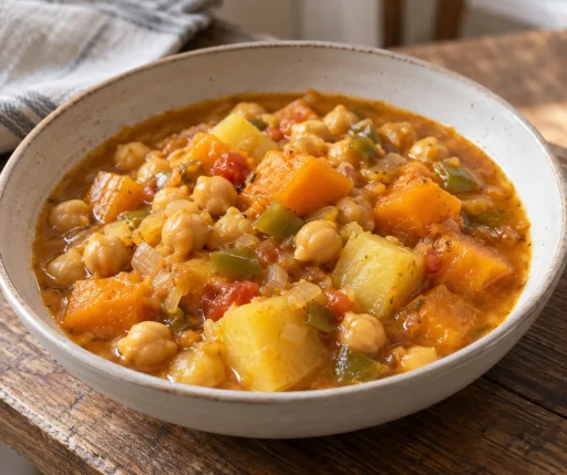 Garbanzos con calabaza