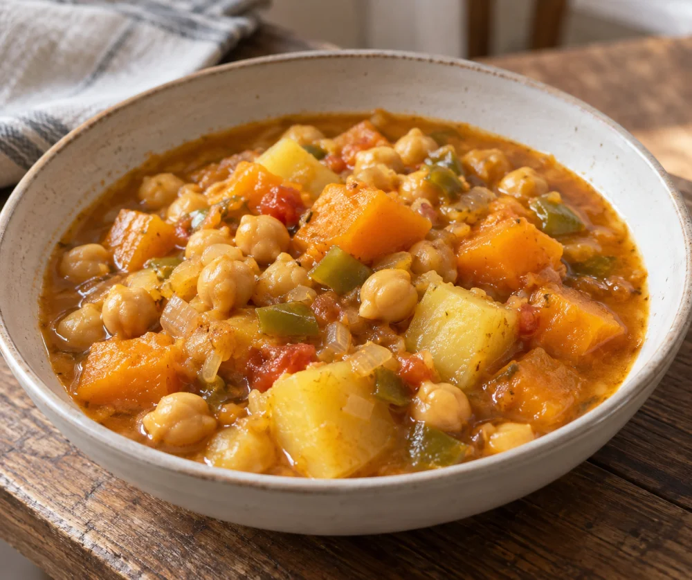 Garbanzos con calabaza
