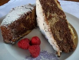 Bizcocho de chocolate y naranja