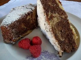 Bizcocho de chocolate y naranja