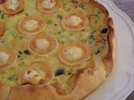 Quiche de calabacín y queso de cabra