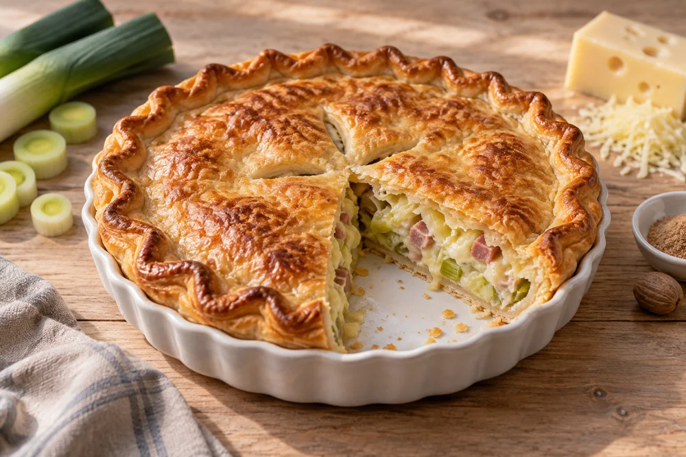 Pastel de puerros