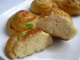 Caracolas con frutas escarchadas