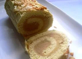 Brazo de gitano de turrón