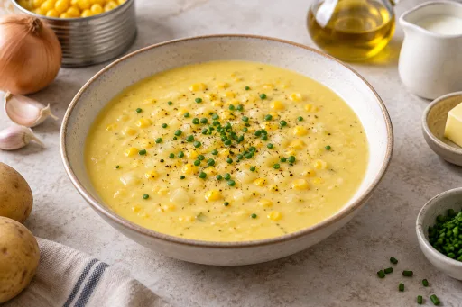 Crema de maíz dulce