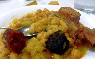 Garbanzos con repollo
