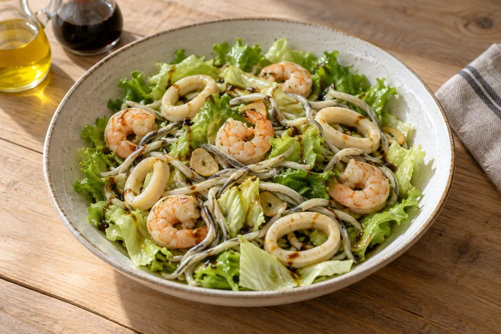 Ensalada templada de mar