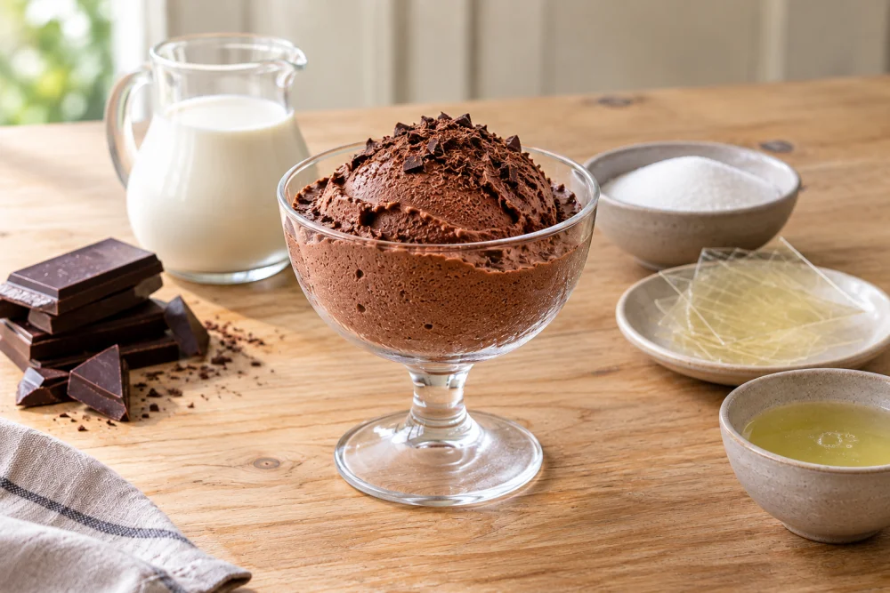 Semifrio de chocolate