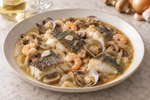 Rodaballo al Albariño