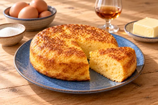Tortilla soufflé de coñac