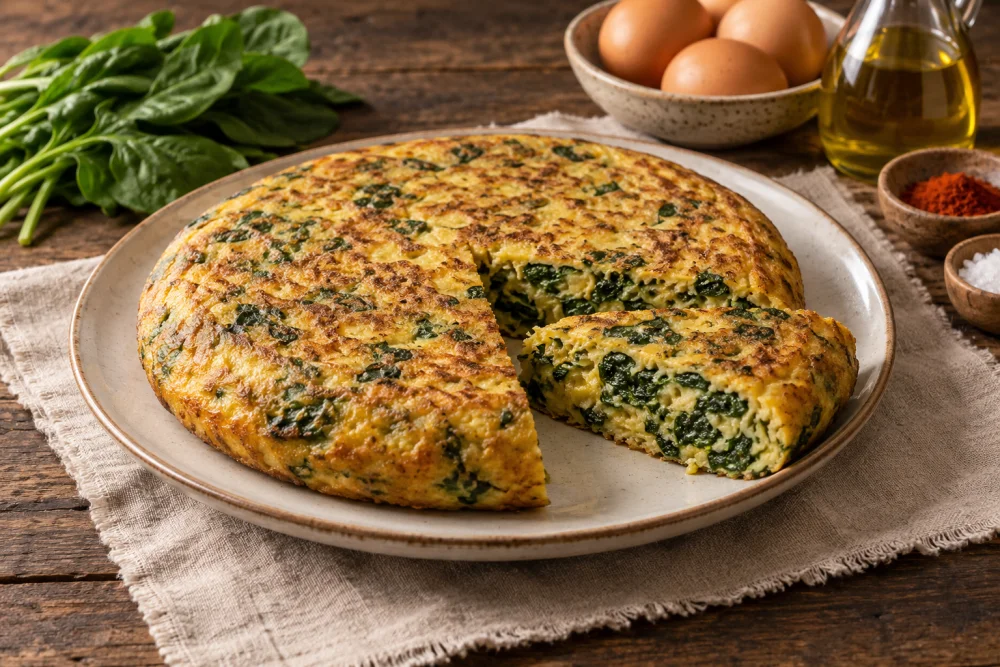 Tortilla de espinacas