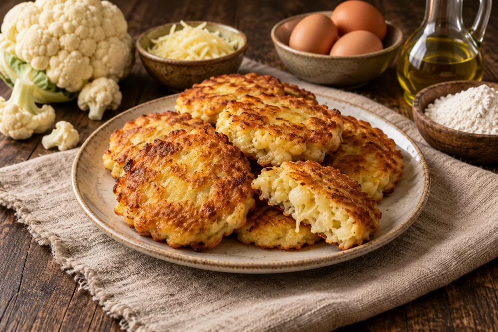 Tortitas de coliflor
