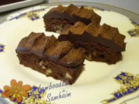 Brownies de ganache
