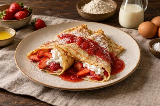 Crepes de Fresa