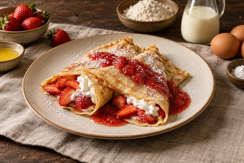 Crepes de Fresa