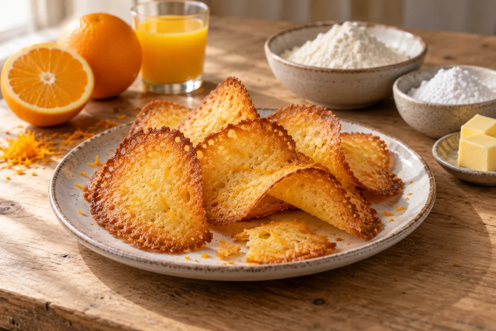 Tejas de naranja