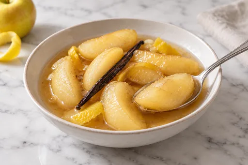 Manzanas en Vino Blanco