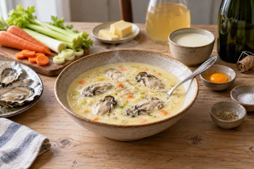 Sopa de ostras al vino
