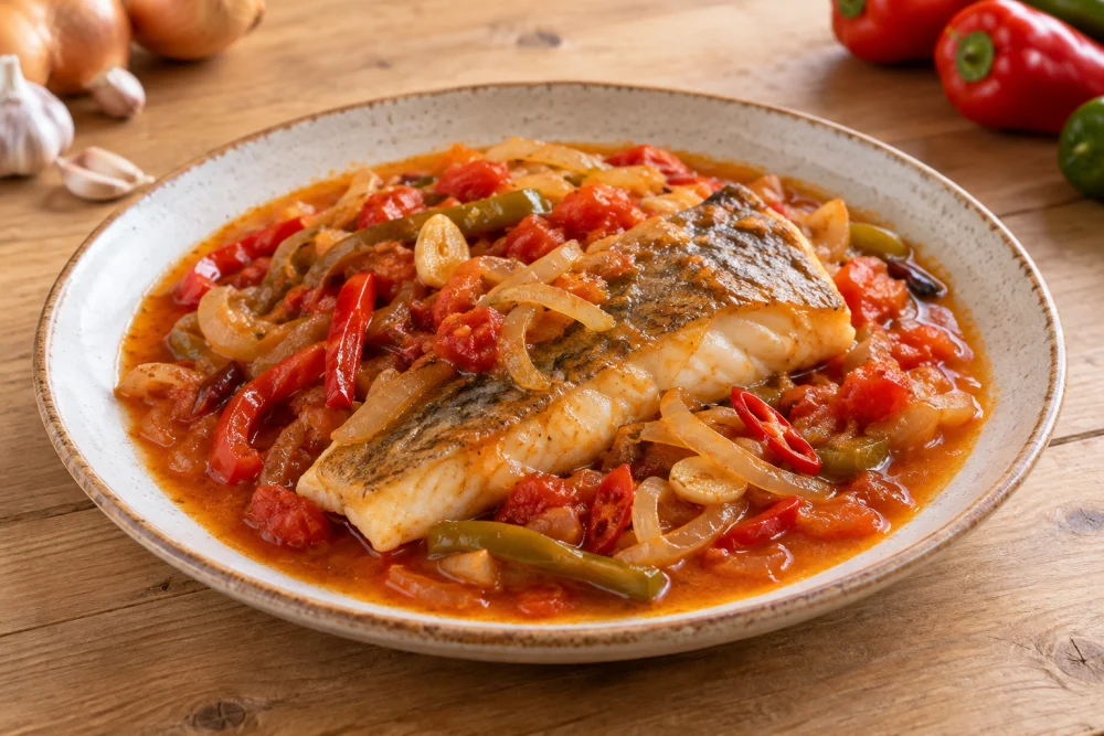 Abadejo a la chanfaina