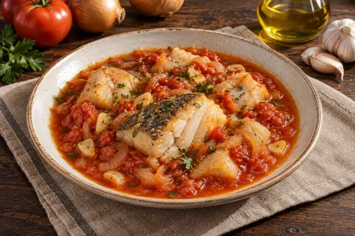 Bacalao con tomate