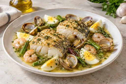 Merluza a la vasca