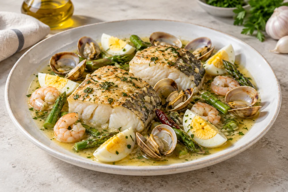 Merluza a la vasca