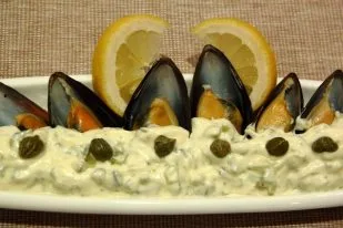 Mejillones con salsa tártara
