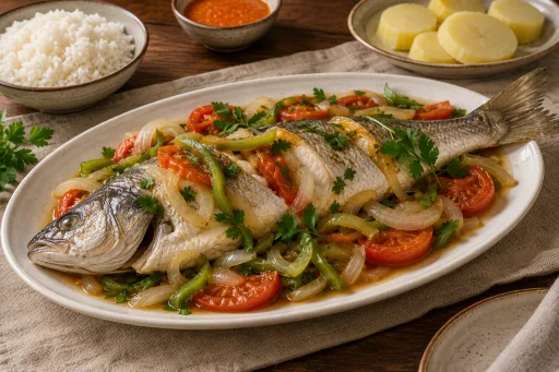 Corvina al vapor