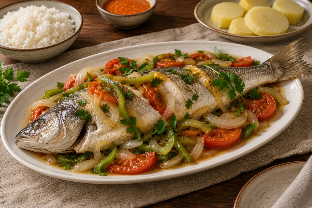 Corvina al vapor