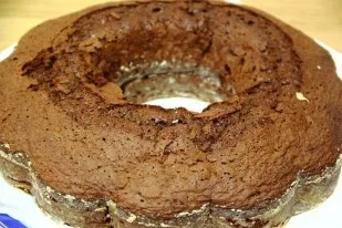 Bizcocho de chocolate y almendra