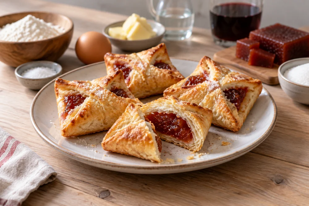 Pastelitos con dulce de membrillo
