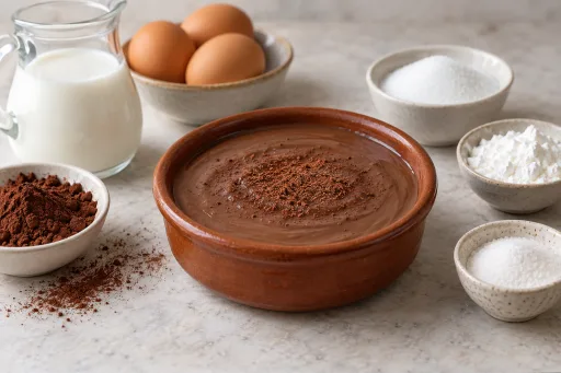 Natillas de chocolate