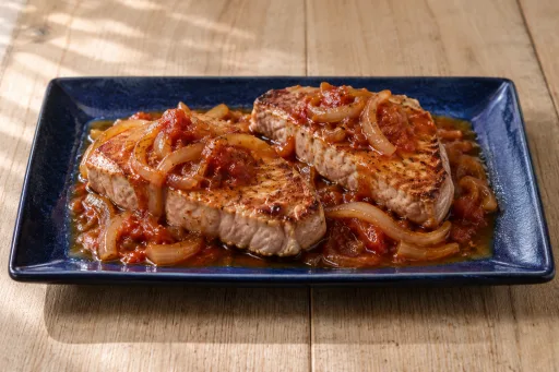 Filetes de atún a la miel