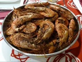 Langostinos a la plancha